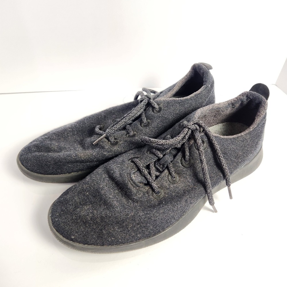 Allbirds Men's Merino Wool Runner Casual Sport‎ Lace-up Dark Gray Sneakers...